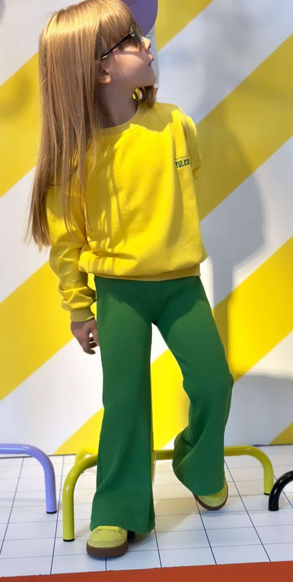 Indıgo Sweatshirt İspanyol Paça Takım