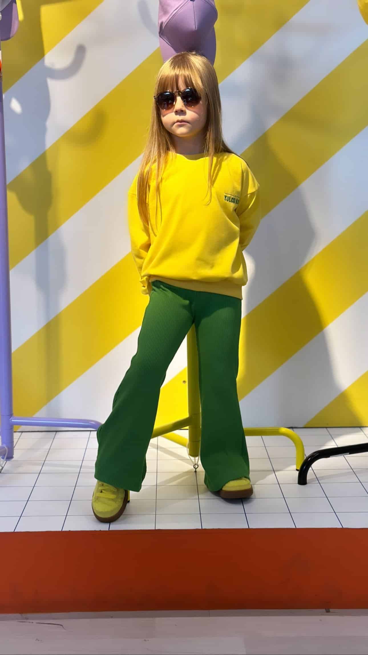 Indıgo Sweatshirt İspanyol Paça Takım