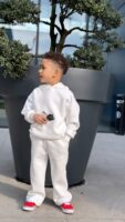 Yui Star White Kapüşonlu Takım