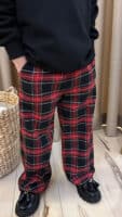 Casual Kareli Gabardin Kumaş Pantolon