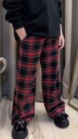 Casual Kareli Gabardin Kumaş Pantolon